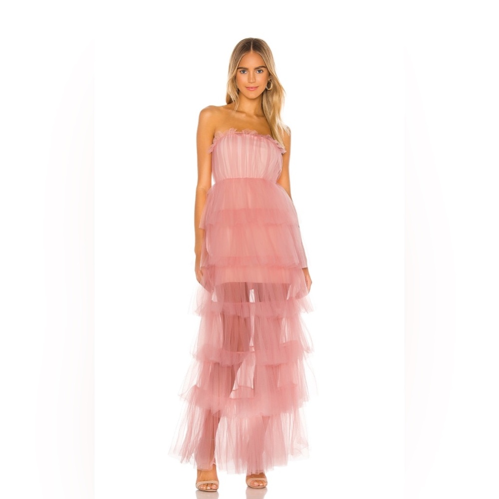 Revolve Lovers + Friends | Bobbit Gown in Blush Pink